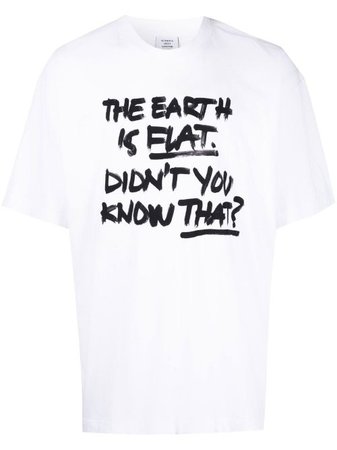 VETEMENTS slogan-print Oversized T-shirt - Farfetch