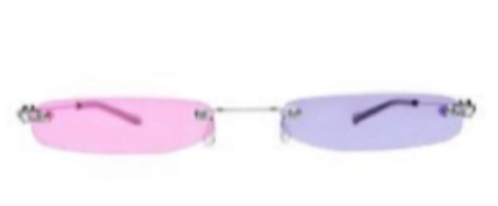 pink and purple glasses