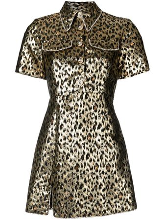 Alice McCall Night Cat animal-print dress