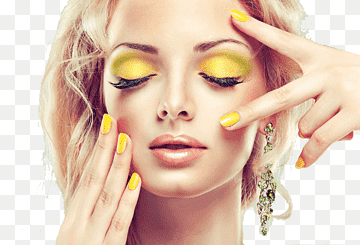 makeup model yellow