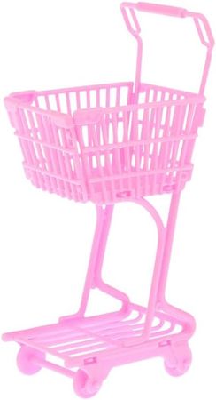 Amazon.com: Fashion Dollhouse Item Kids Toys Mini Shopping Cart Dollhouse Accessories 1/12 Furniture Kitchen for Barbie DIY Children Game Girl Gifts : Toys & Games