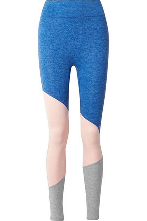 We/Me | The Exhale color-block stretch-jersey leggings | NET-A-PORTER.COM