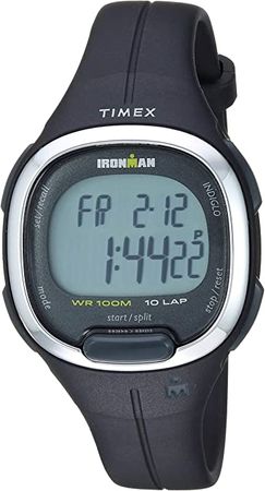 Amazon.com: Timex Women's TW5M19600 Ironman Transit Mid-Size Black/Silver-Tone Resin Strap Watch : Clothing, Shoes & Jewelry