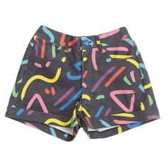 80s neon painting shorts (189) Pinterest