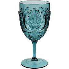 turquoise wine glass