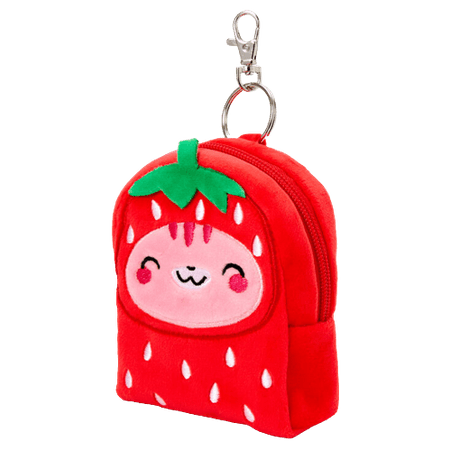Strawberry Back Pack Key Chain
