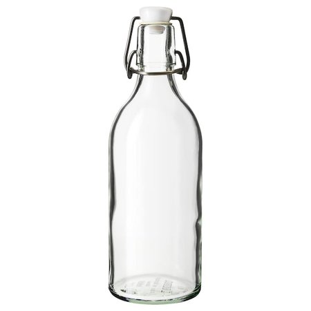KORKEN Bottle with stopper - clear glass - IKEA