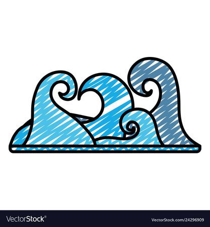 waves doodle