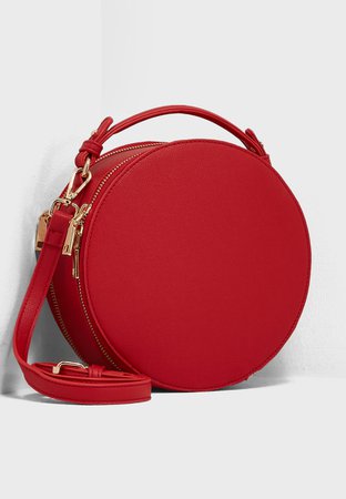 Shop Ginger red Round Crossbody Bag 1006# for Women in Saudi - GI121AC09VKK