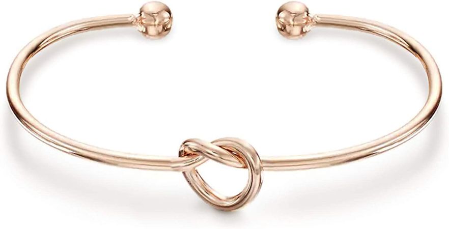 Amazon.com: PAVOI 14K Gold Plated Forever Love Knot Infinity Bracelets for Women | Rose Gold Bracelet: Clothing, Shoes & Jewelry