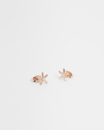 TBJ2687 Starfish Stud Earring - Rose Gold | Jewelry | Ted Baker