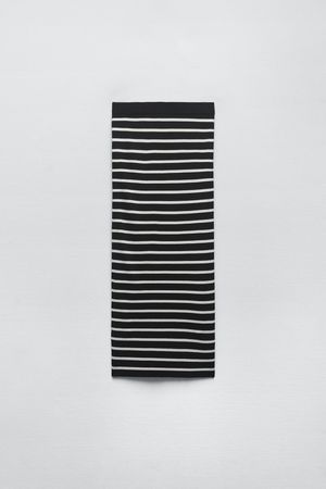 STRIPED KNIT MIDI SKIRT - Striped | ZARA United States