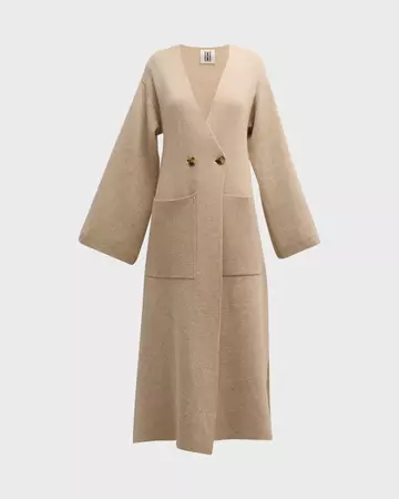 By Malene Birger Carlyn Double-Breasted Wool-Blend Coat | Neiman Marcus