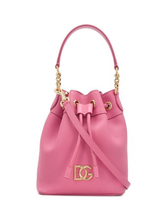 Dolce & Gabbana Single Handle Bucket Bag BB6844AX495 Pink | Farfetch