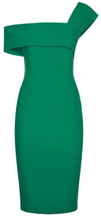 *Vesper Green Emerald Pencil Dress