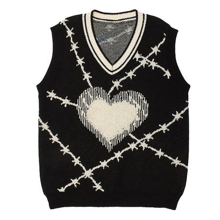 Barbed Wire Knit Vest
