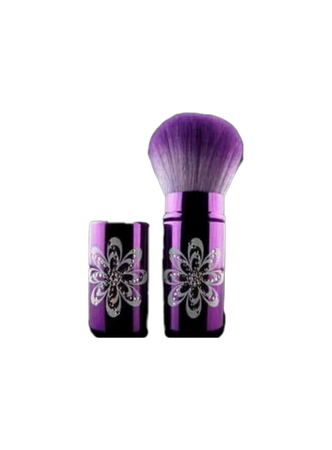 purple makeup brushes