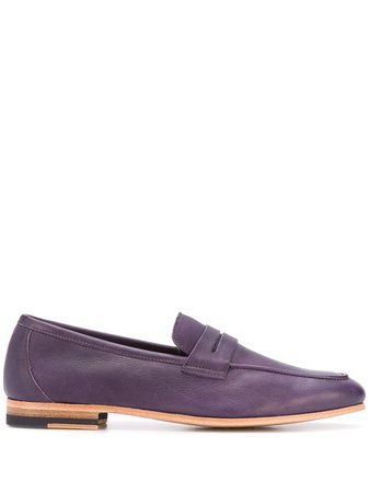 Paul Smith Glynn Plain Loafers W1SGLY13ATUM Purple | Farfetch