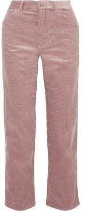 Papy Cropped Cotton-corduroy Straight-leg Pants