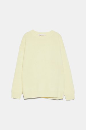 OVERSIZED CASHMERE SWEATER - NEW IN-WOMAN | ZARA United States yellow