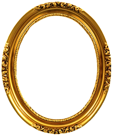 Ornate Gold Oval Frame (border)