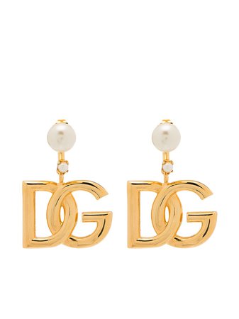 Dolce & Gabbana DG pearl-drop Earrings - Farfetch