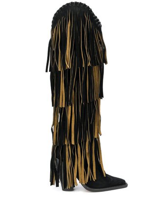 Dsquared2 fringed knee length boots - FARFETCH