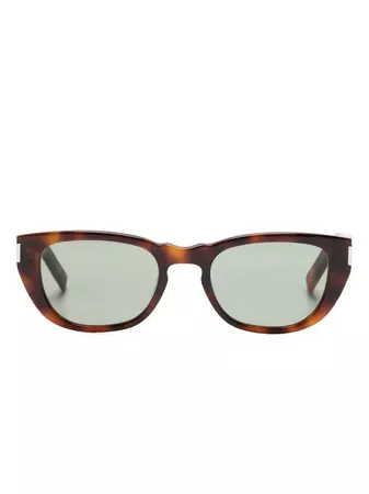 Saint Laurent Eyewear cat-eye Tortoiseshell Sunglasses - Farfetch