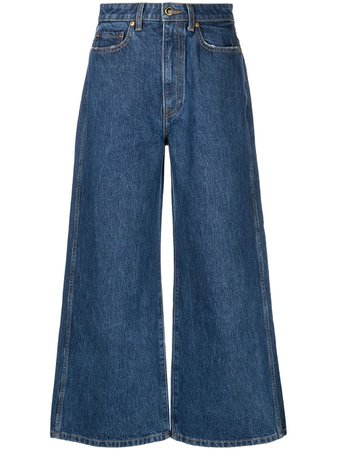 Shop KHAITE Ella wide-leg jeans with Express Delivery - FARFETCH