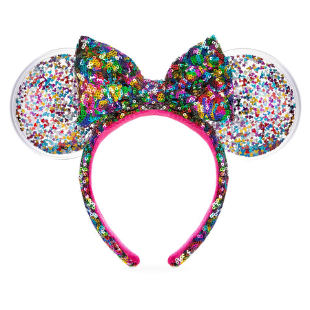 WDW Sequined Confetti Minnie Ears
