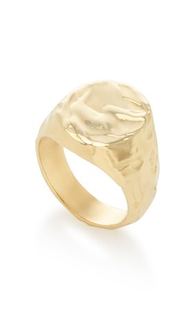Violet 14K Yellow-Gold Signet Ring by Fie Isolde | Moda Operandi