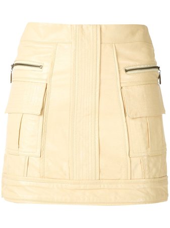 Andrea Bogosian Panleld Leather Skirt | Farfetch.com