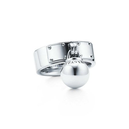 Tiffany HardWear ball dangle ring in sterling silver. | Tiffany & Co.