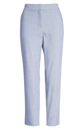 Halogen® Chambray Crop Pants (Regular & Petite) blue