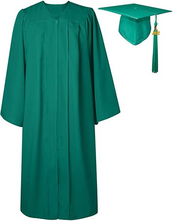 Amazon.com: GraduatePro Matte Graduation Gown Cap Tassel Set 2021 for High School & Bachelor 12 Colors: Clothing