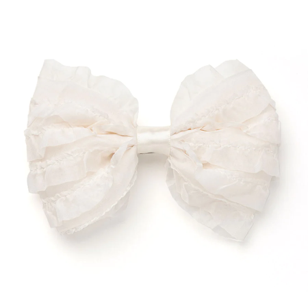 white lace bow