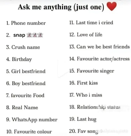 ask me anything