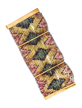 H.Stern 18K Multicolor Sapphire Feathers Bracelet - Bracelets - HST20880 | The RealReal