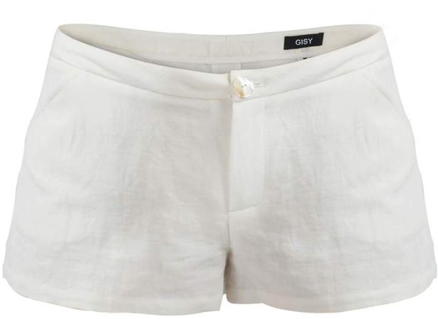 GISY - Linen Mini Shorts White