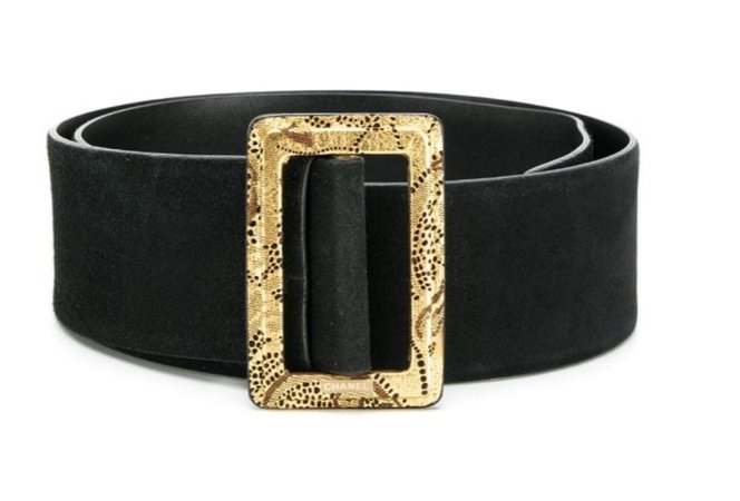 Chanel 90s leather belt