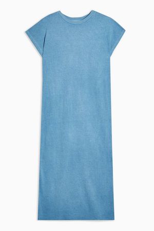Acid Wash Midi Dress | Topshop blue