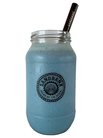 *clipped by @luci-her* Blue Magic Smoothie (Pineapple, Banana, Blue Spirulina, Blueberries, Raglan coconut yoghurt)