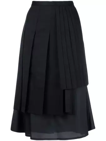 Comme Des Garçons Noir Kei Ninomiya Asymmetric Full Skirt