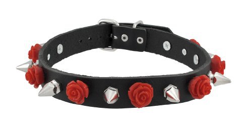 red rose and spike choker - Google Search