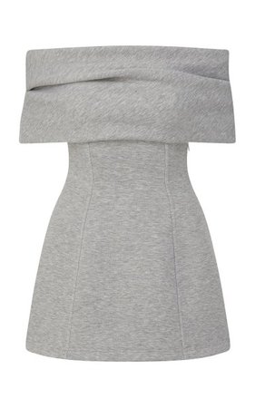 Off-The-Shoulder Jersey Mini Dress By Brandon Maxwell | Moda Operandi