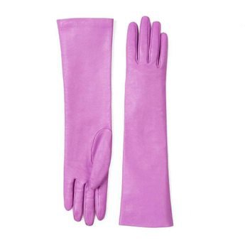 Gucci Elbow Pink Length Leather Gloves | the urge US