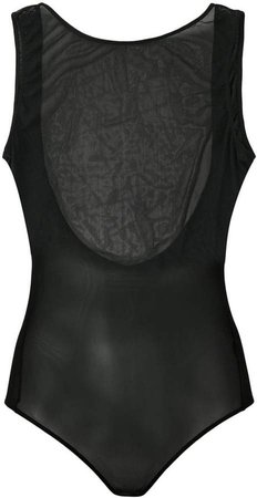 sleeveless mesh scoop back bodysuit
