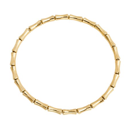 Gucci Bamboo 18K Yellow Gold Strech Bracelet