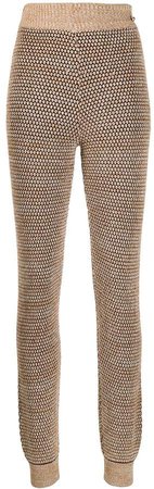 Pre-Owned 2010s honeycomb-weave trousers