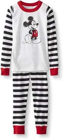 Amazon.com: Hanna Andersson Disney Mickey Kids Organic 2-Piece Long-Sleeve Pajama Set M-I-C-K-E-Y-110: Clothing